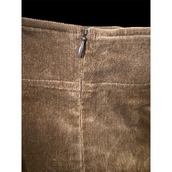 Harve Benard Corduroy Mini Skirt Brown Boho Size 16 Boho Cute Classic Hippie - Picture 4 of 8